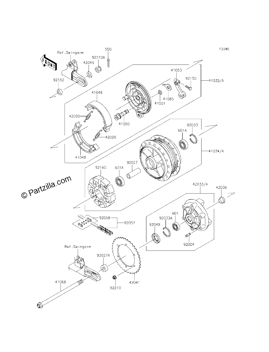 Diagrama de REAR HUB