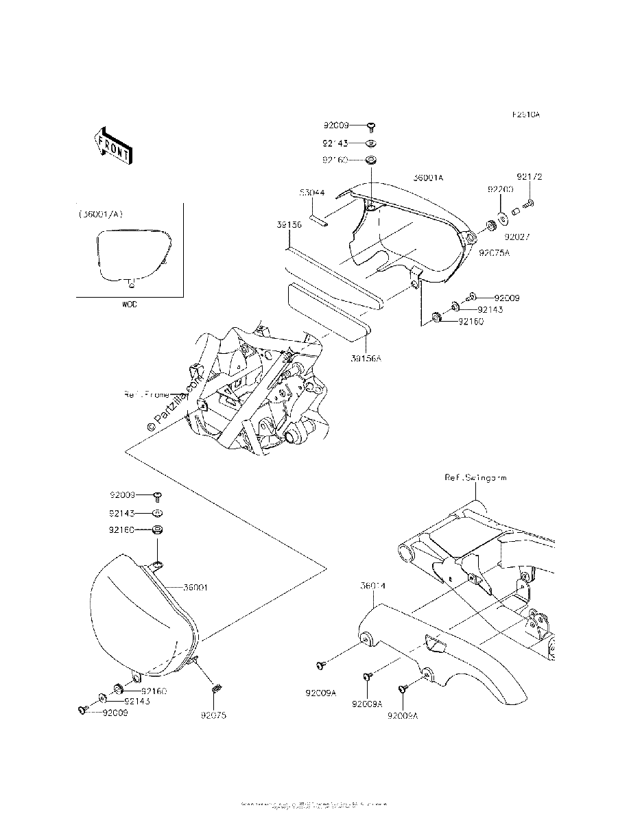 Diagrama de SIDE COVERS CHAIN COVER AFFA AGFA