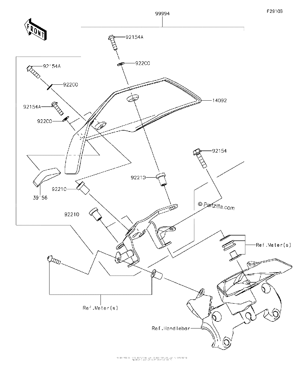 Diagrama de ACCESSORY METER COVER