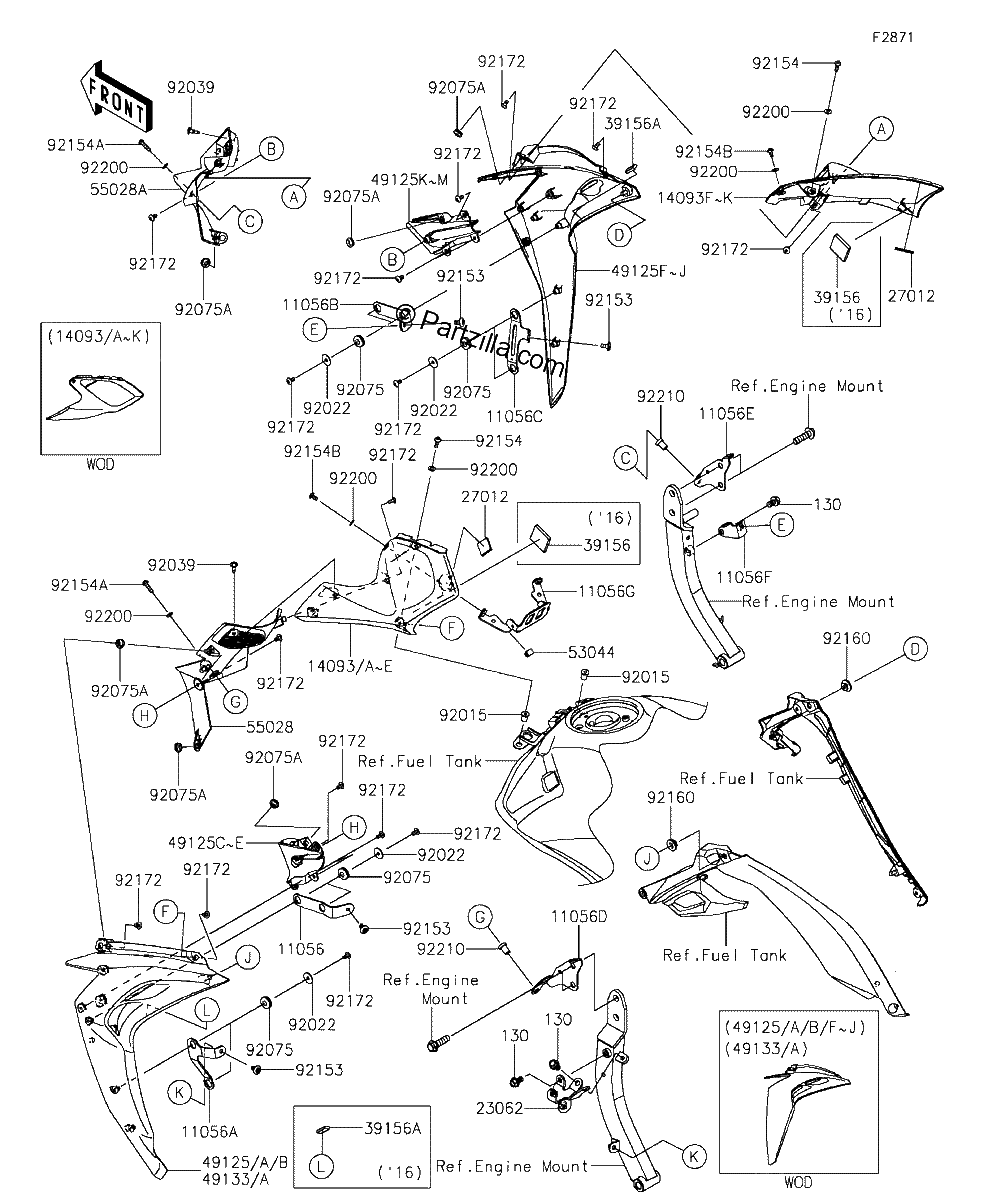 Diagrama de COWLING CENTER