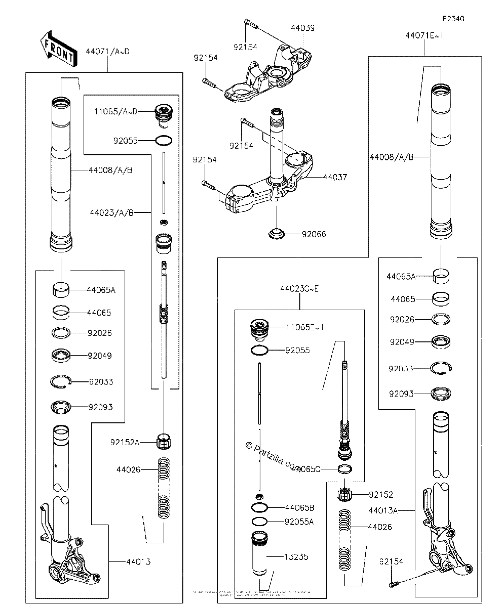 Diagrama de FRONT FORK 2 2