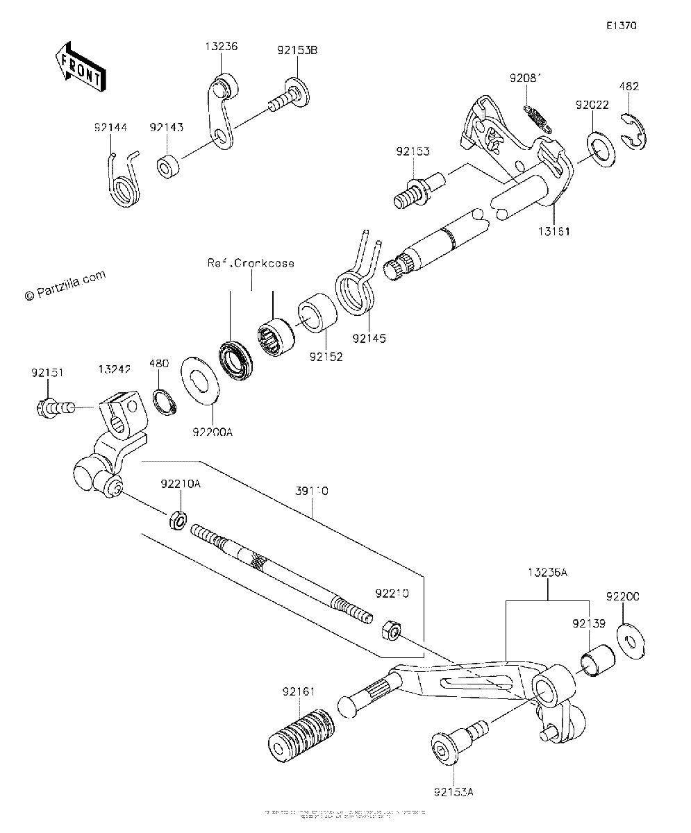 Diagrama de GEAR CHANGE MECHANISM