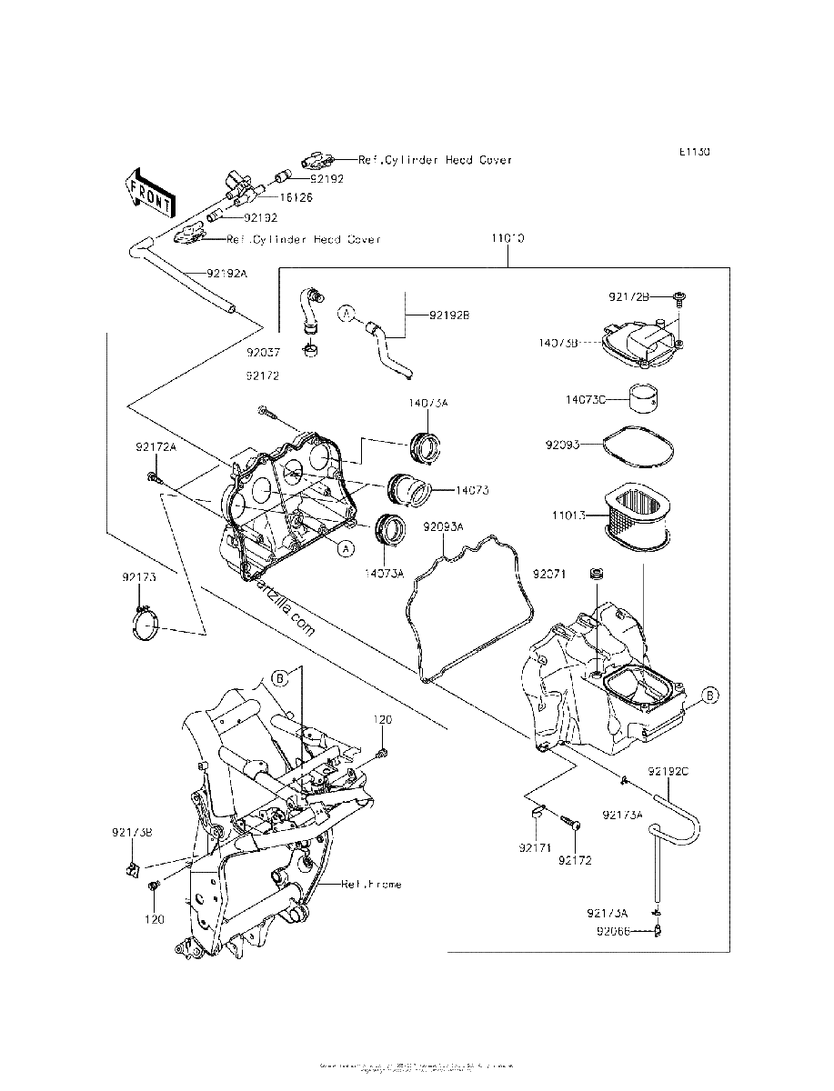 Diagrama de AIR CLEANER