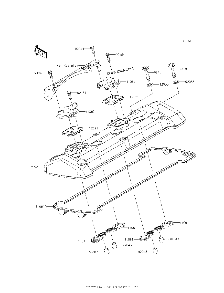 Diagrama de CYLINDER HEAD COVER