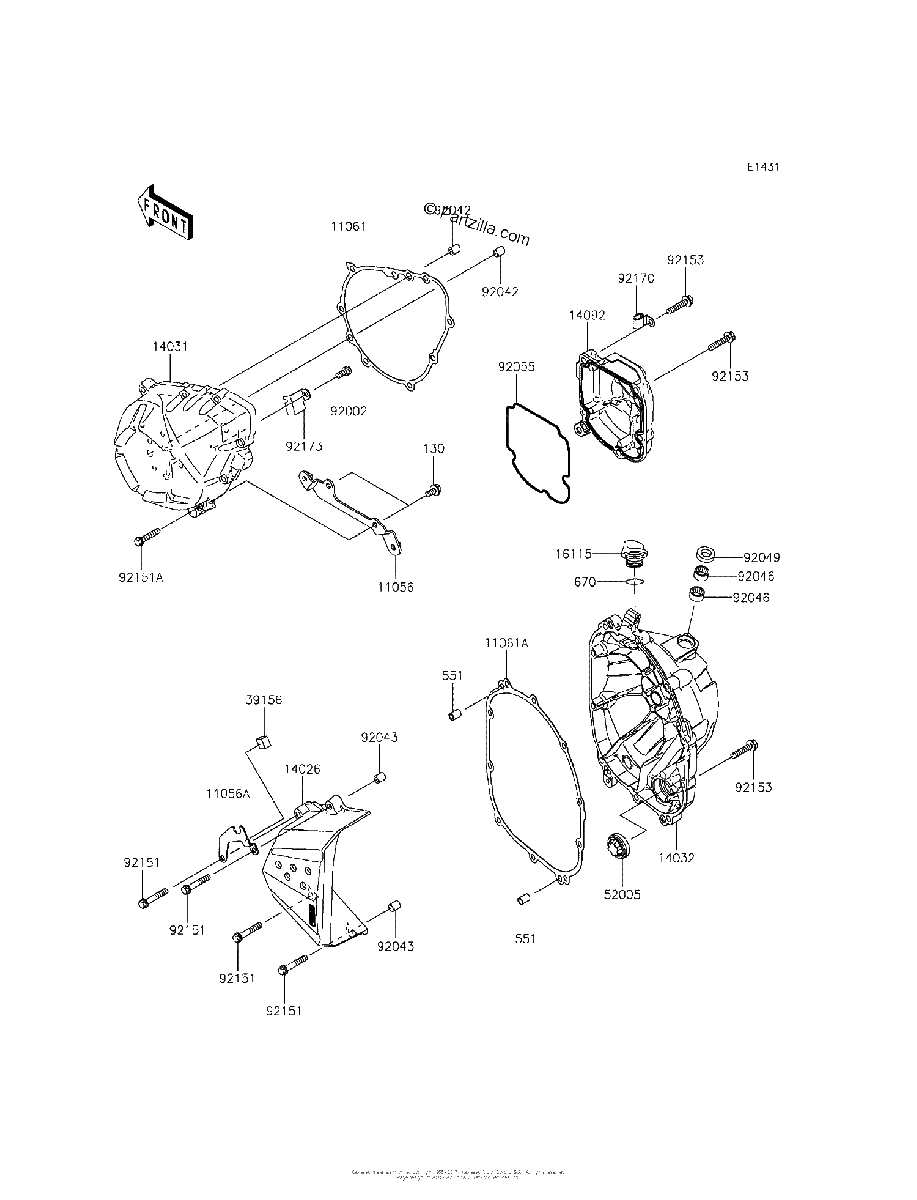 Diagrama de ENGINE COVER S