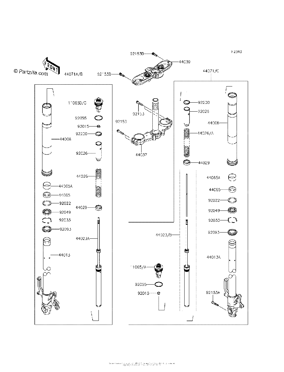 Diagrama de FRONT FORK