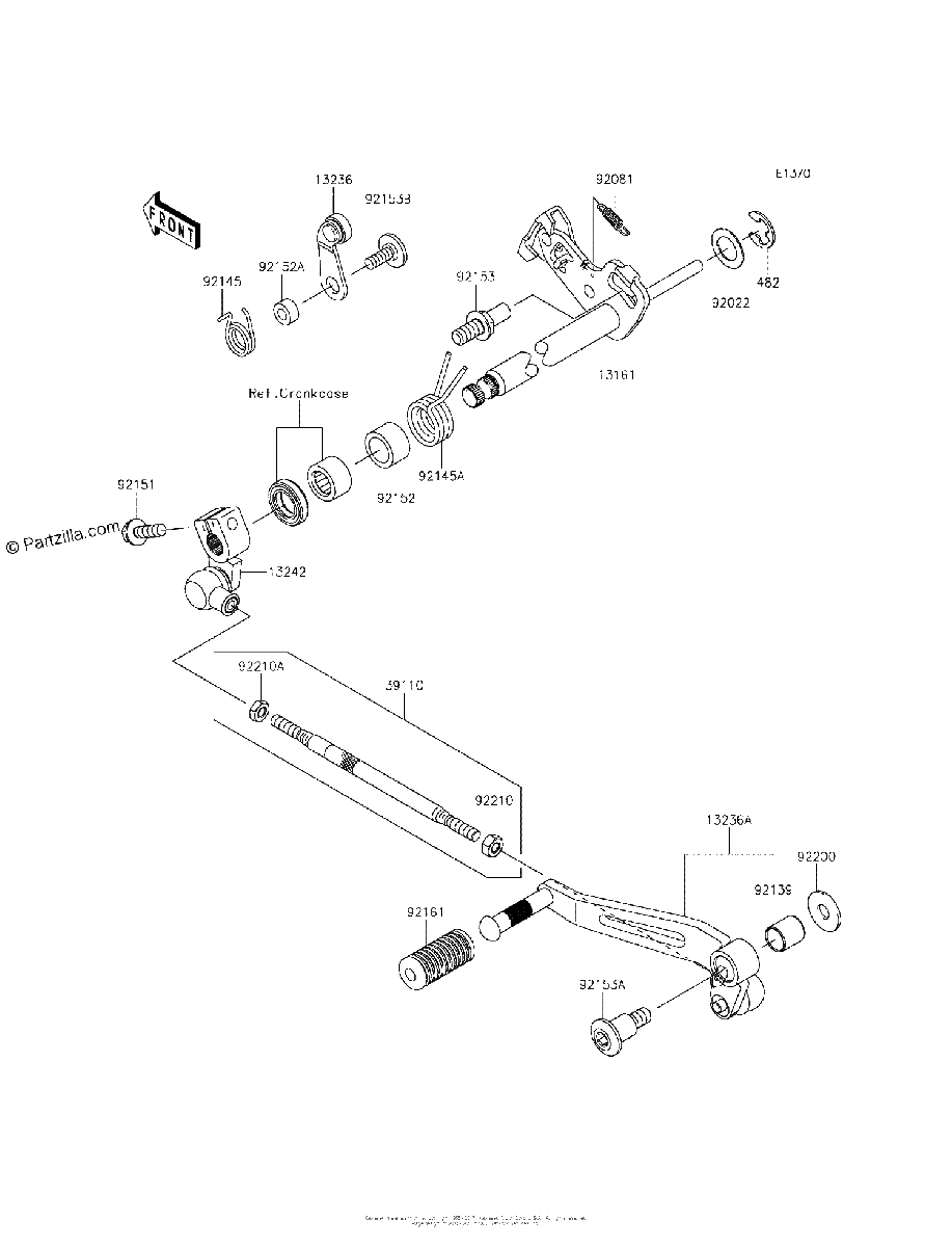 Diagrama de GEAR CHANGE MECHANISM