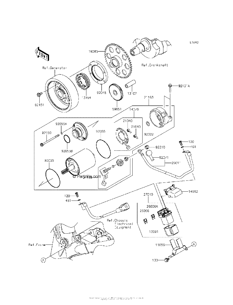 Diagrama de STARTER MOTOR