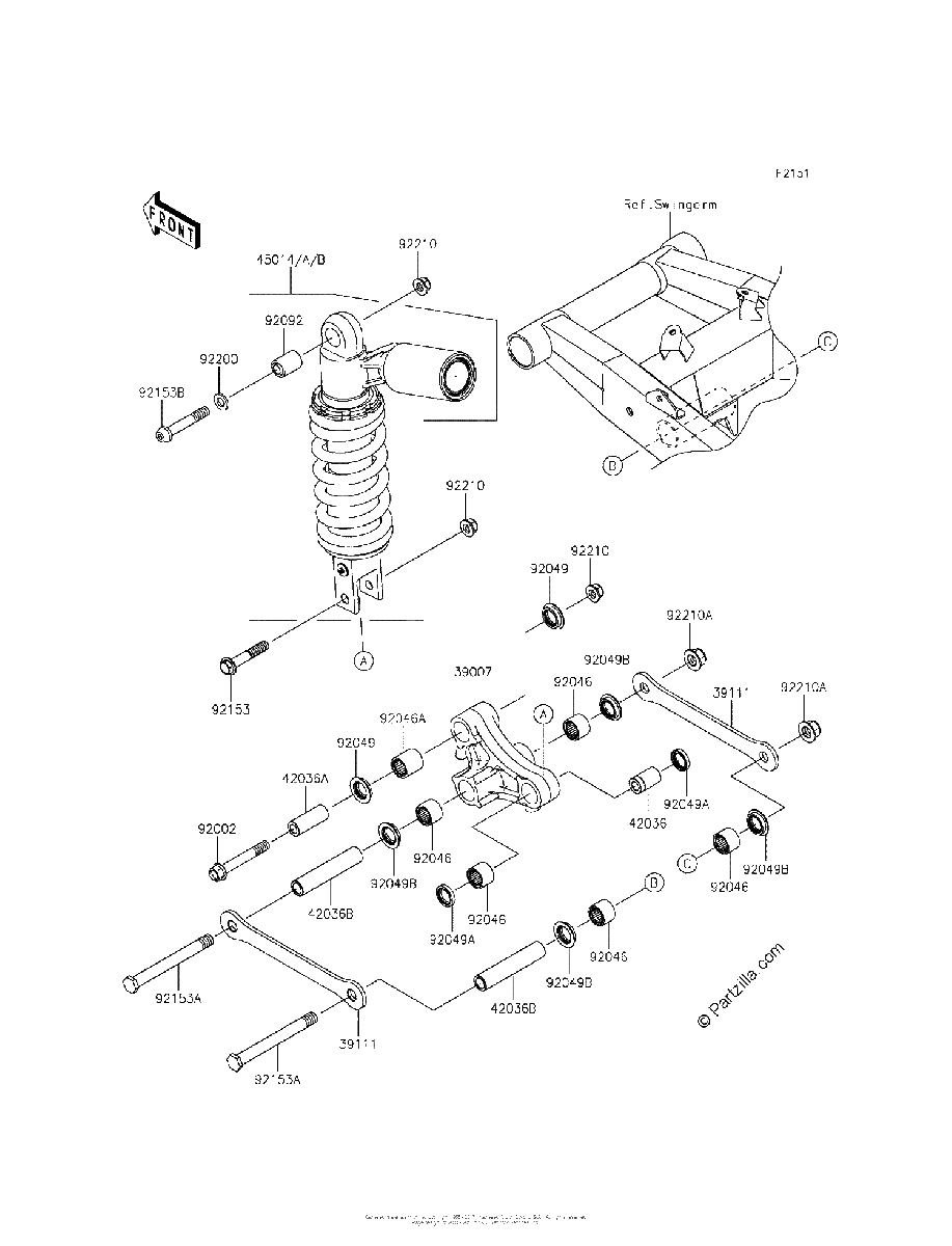 Diagrama de SUSPENSION SHOCK ABSORBER