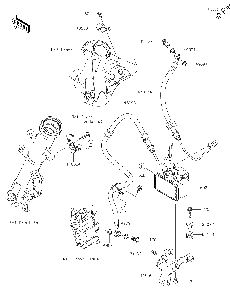 Diagrama de BRAKE PIPING