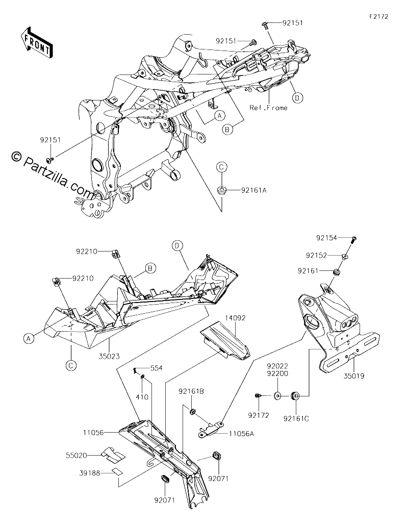 Diagrama de REAR FENDER S