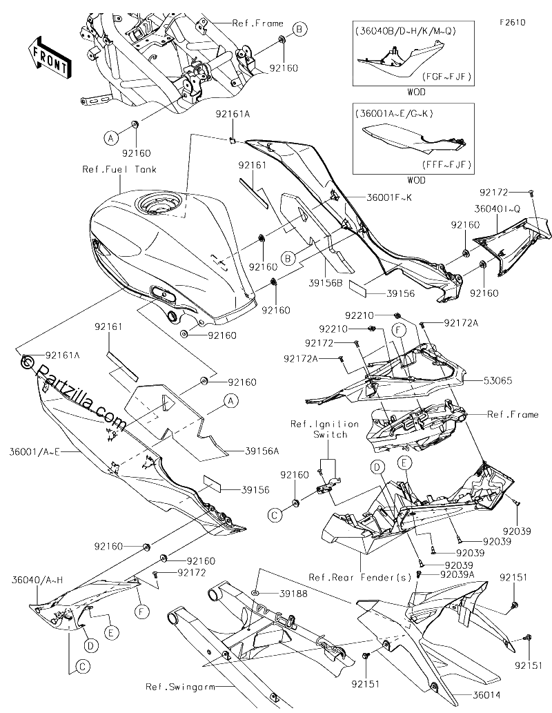 Diagrama de SIDE COVERS CHAIN COVER