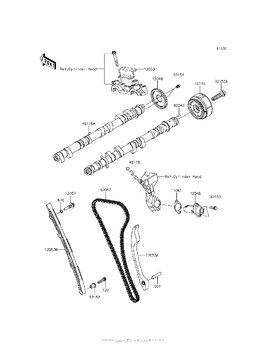 Diagrama de CAMSHAFT S TENSIONER