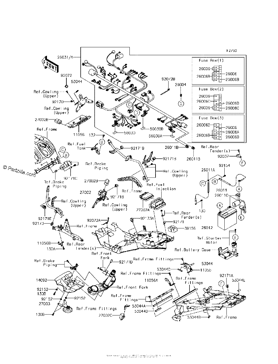 Diagrama de CHASSIS ELECTRICAL EQUIPMENT