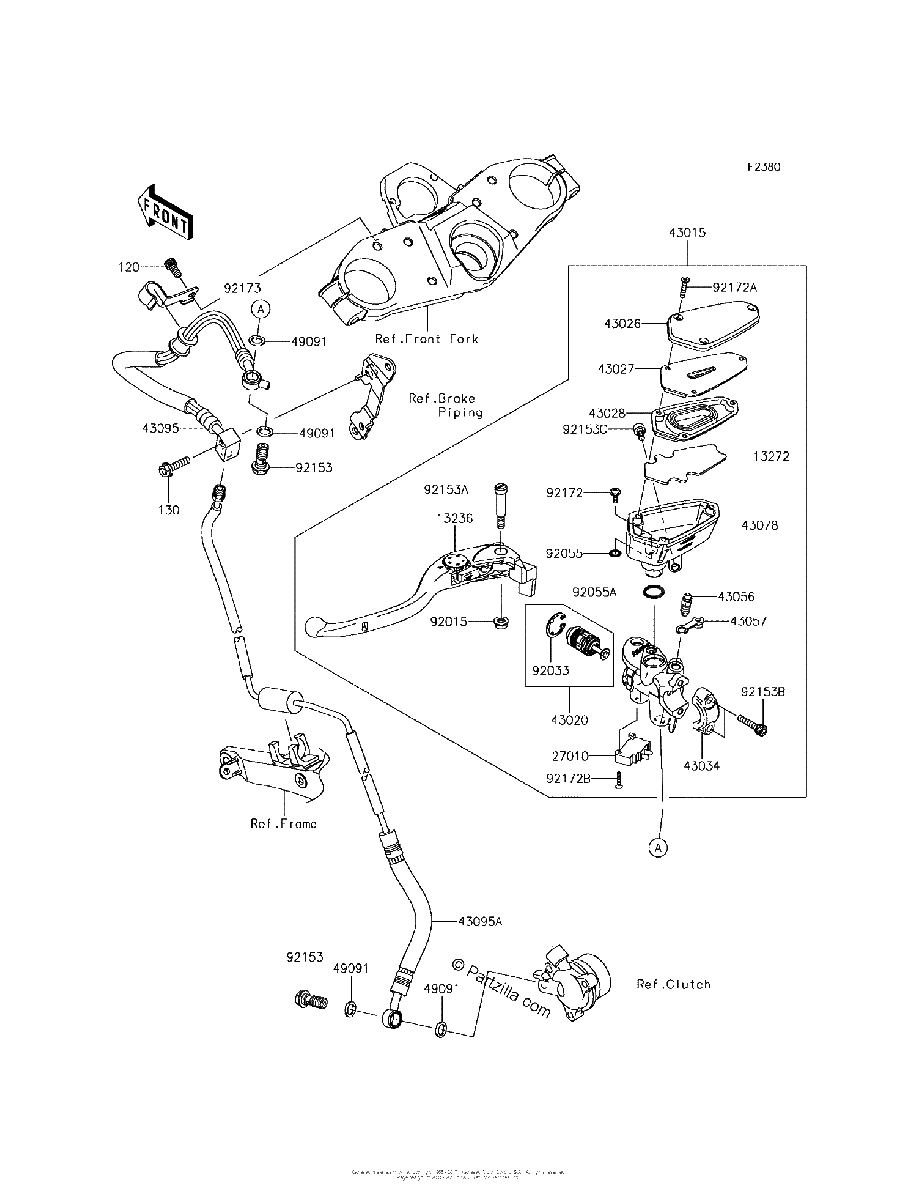 Diagrama de CLUTCH MASTER CYLINDER
