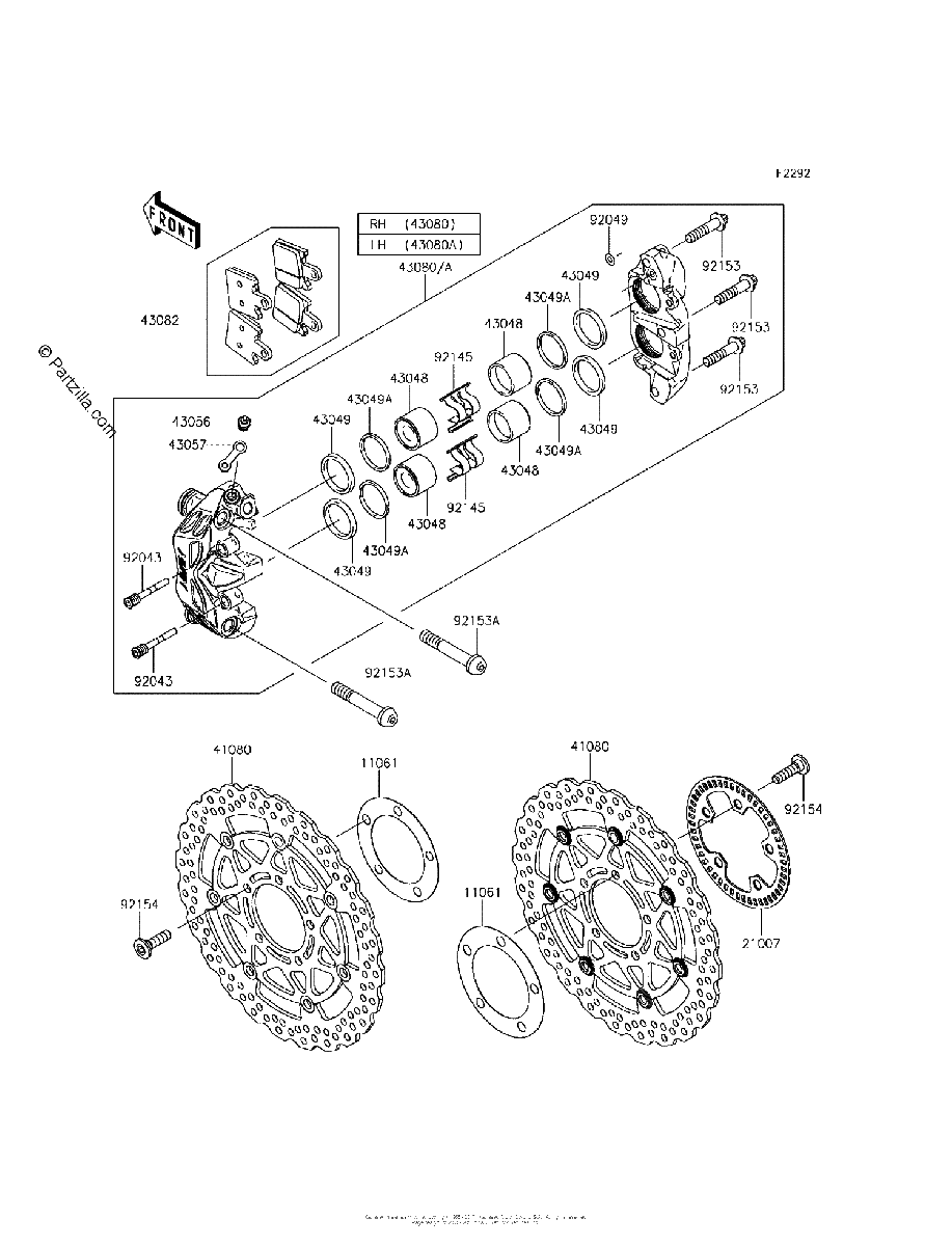 Diagrama de FRONT BRAKE