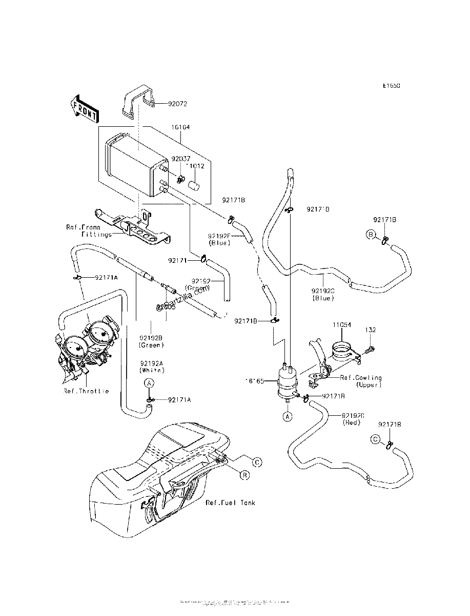 Diagrama de FUEL EVAPORATIVE SYSTEM CA