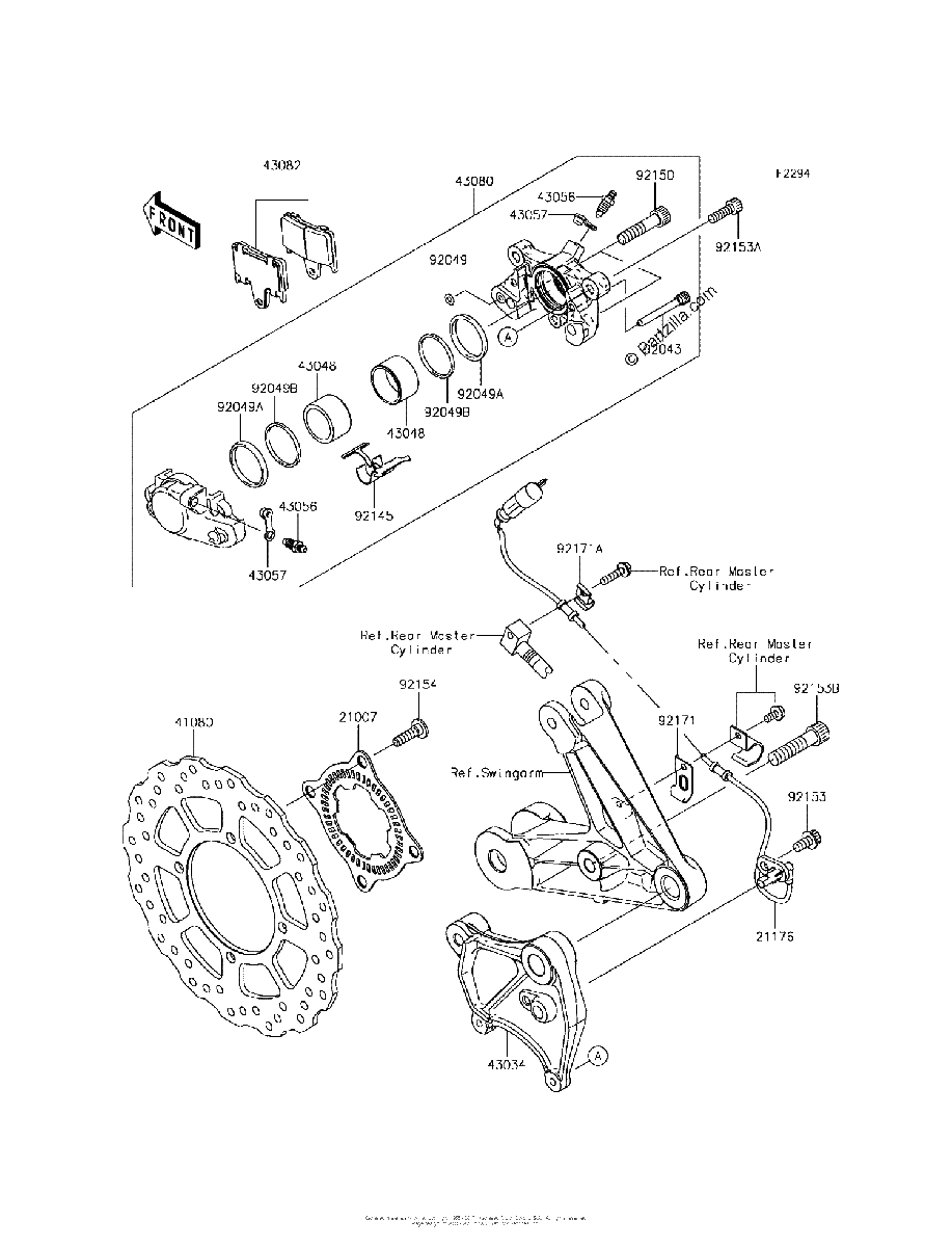 Diagrama de REAR BRAKE