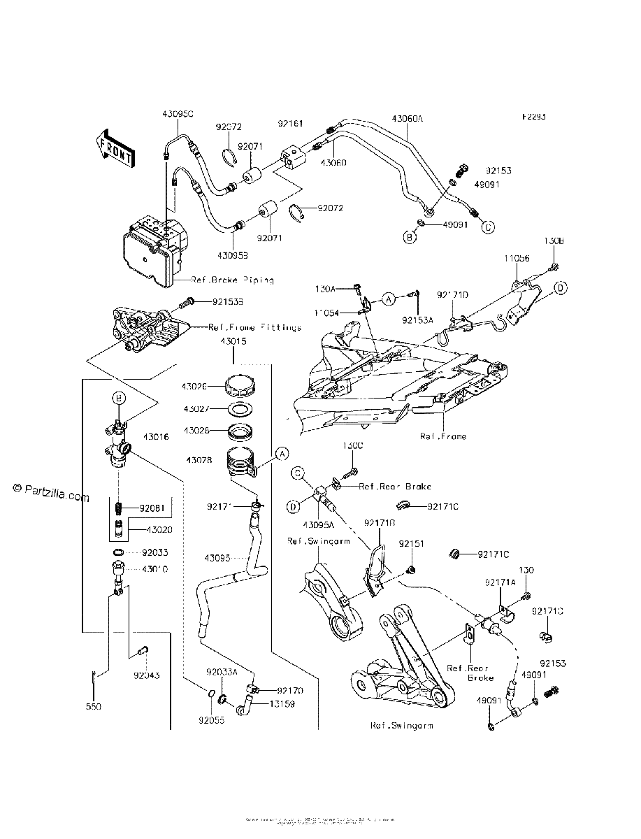Diagrama de REAR MASTER CYLINDER