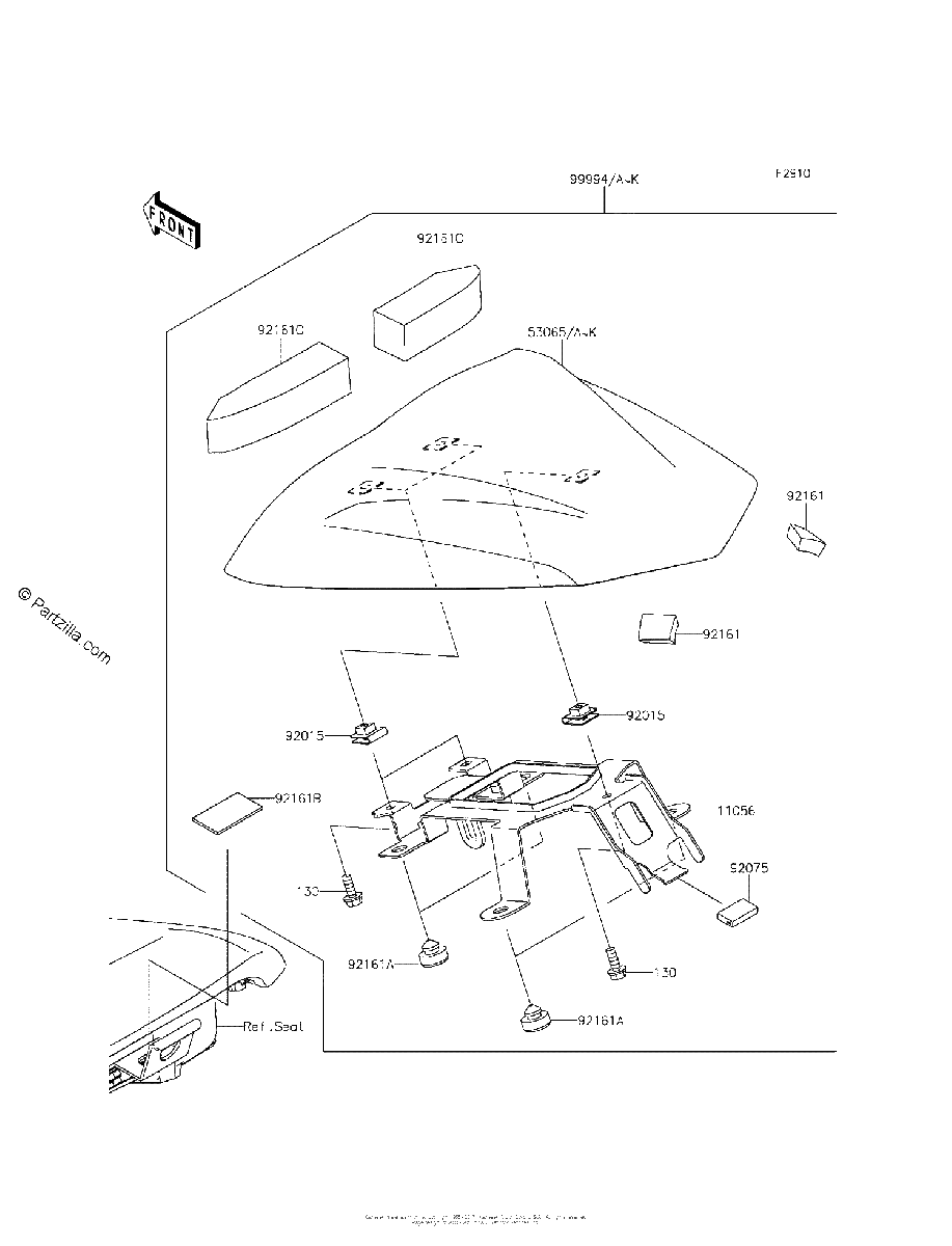 Diagrama de ACCESSORY SINGLE SEAT COVER