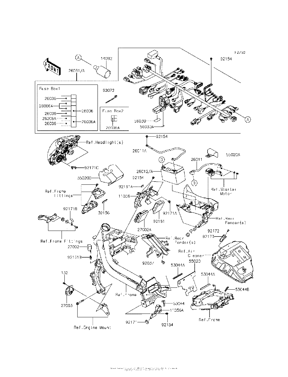 Diagrama de CHASSIS ELECTRICAL EQUIPMENT
