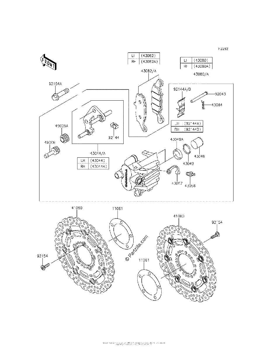 Diagrama de FRONT BRAKE