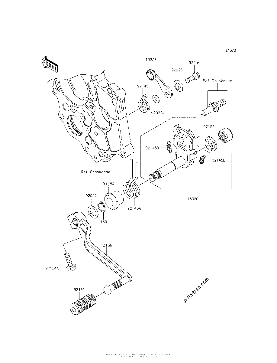 Diagrama de GEAR CHANGE MECHANISM