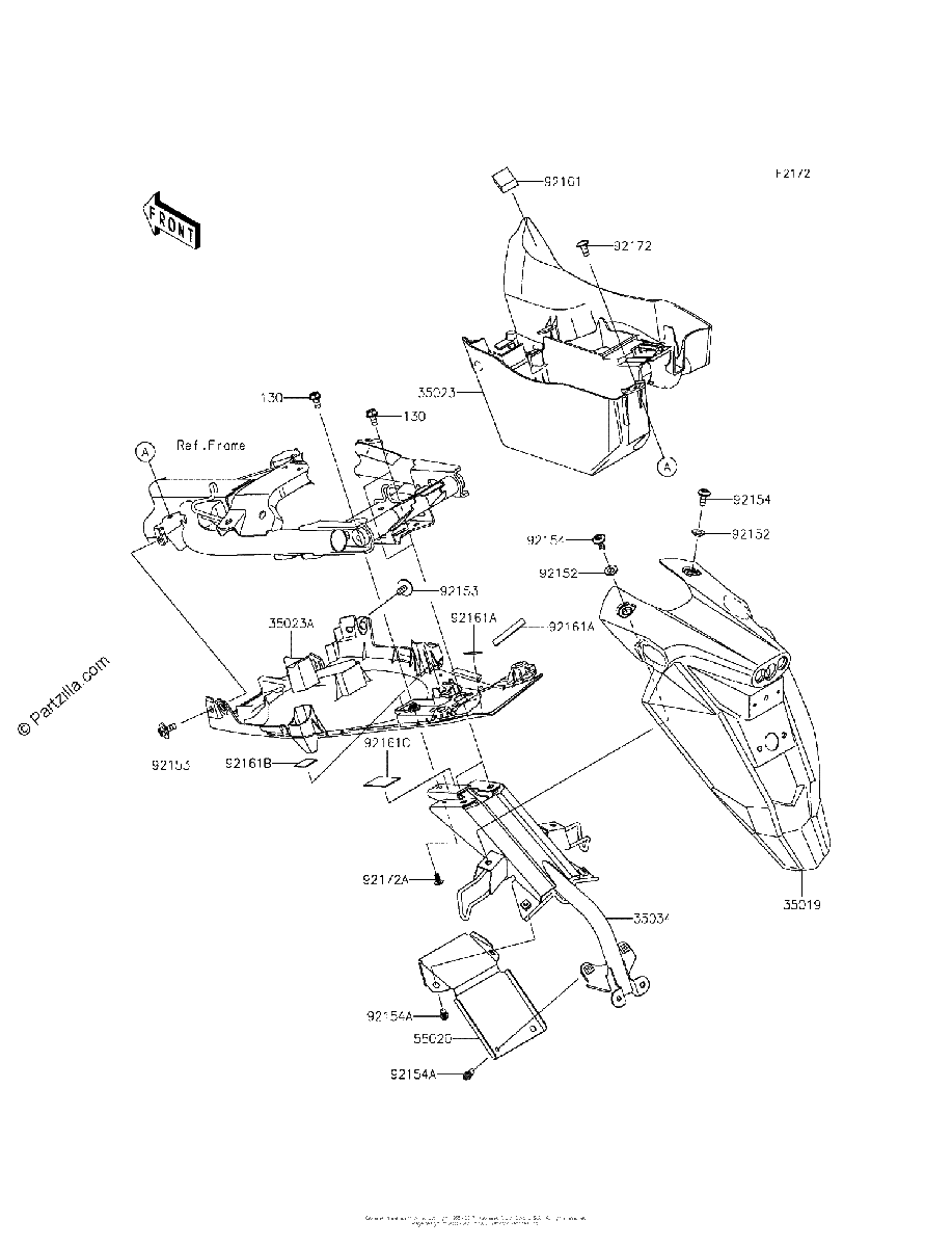 Diagrama de REAR FENDER S