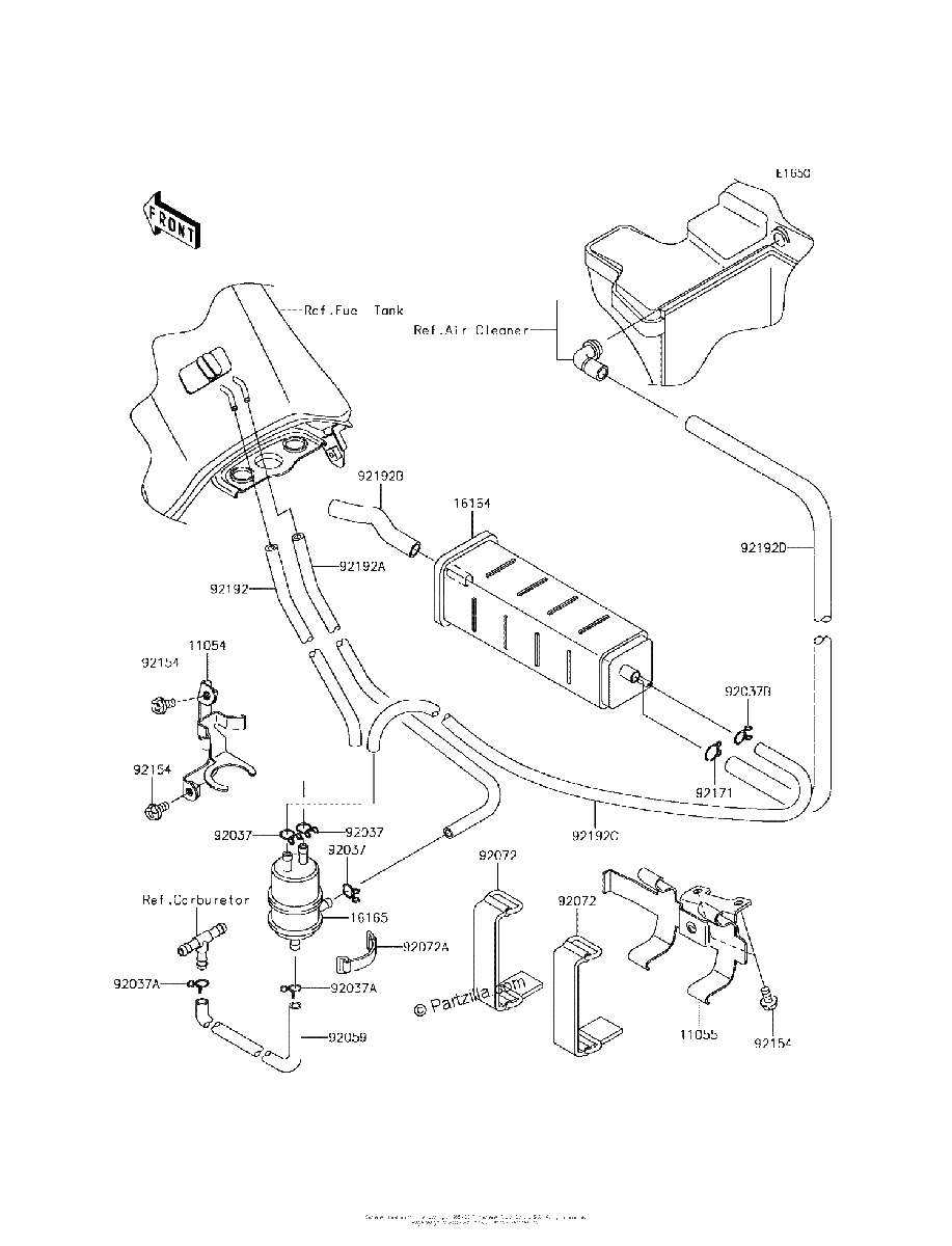 Diagrama de FUEL EVAPORATIVE SYSTEM CA