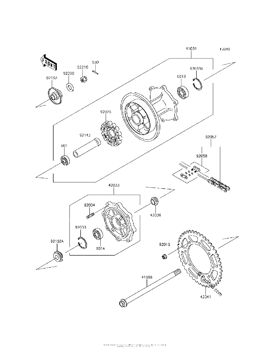 Diagrama de REAR HUB