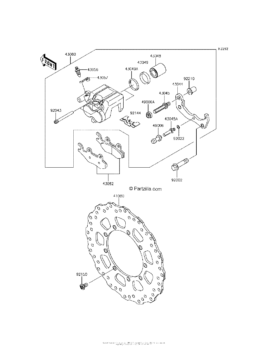 Diagrama de FRONT BRAKE