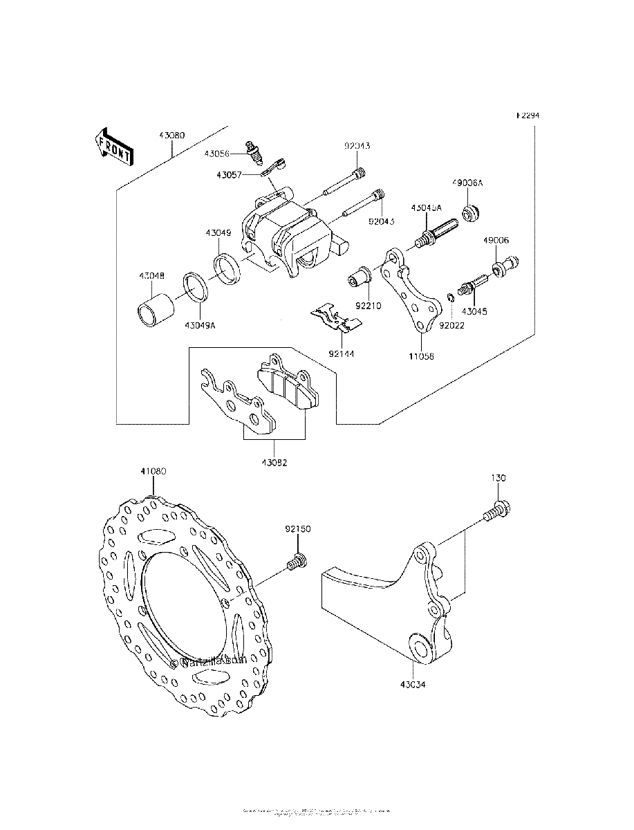 Diagrama de REAR BRAKE