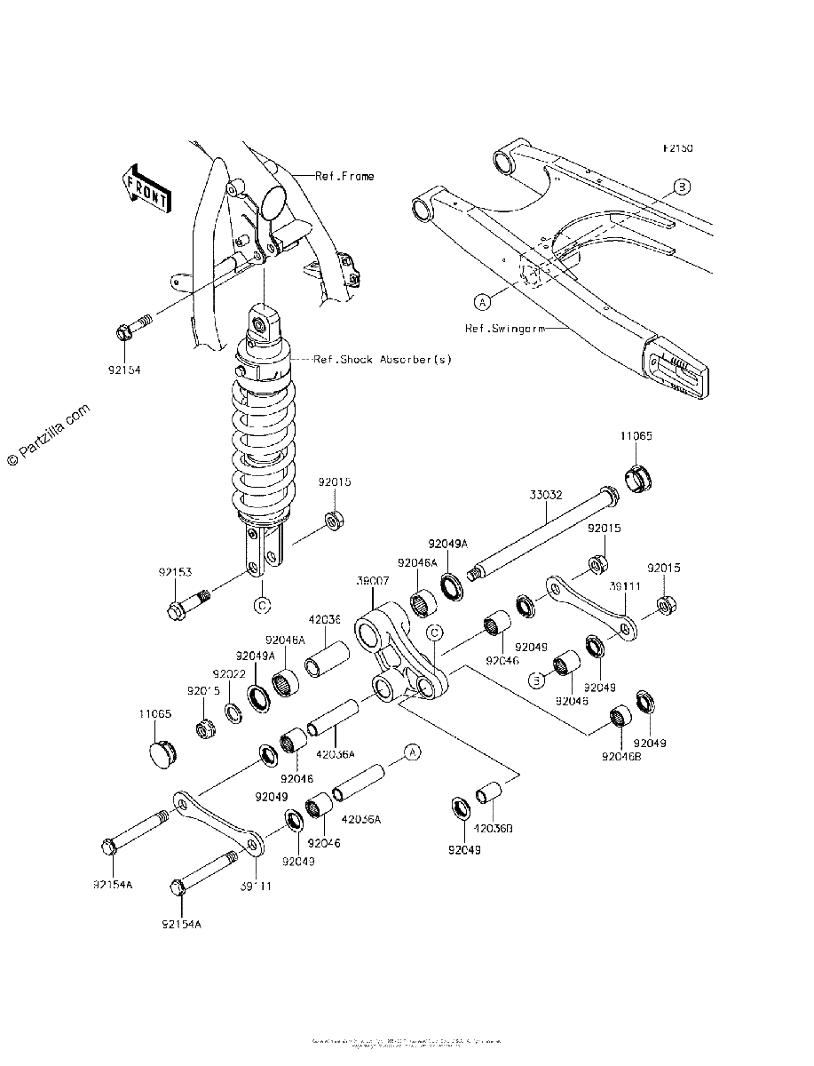 Diagrama de REAR SUSPENSION