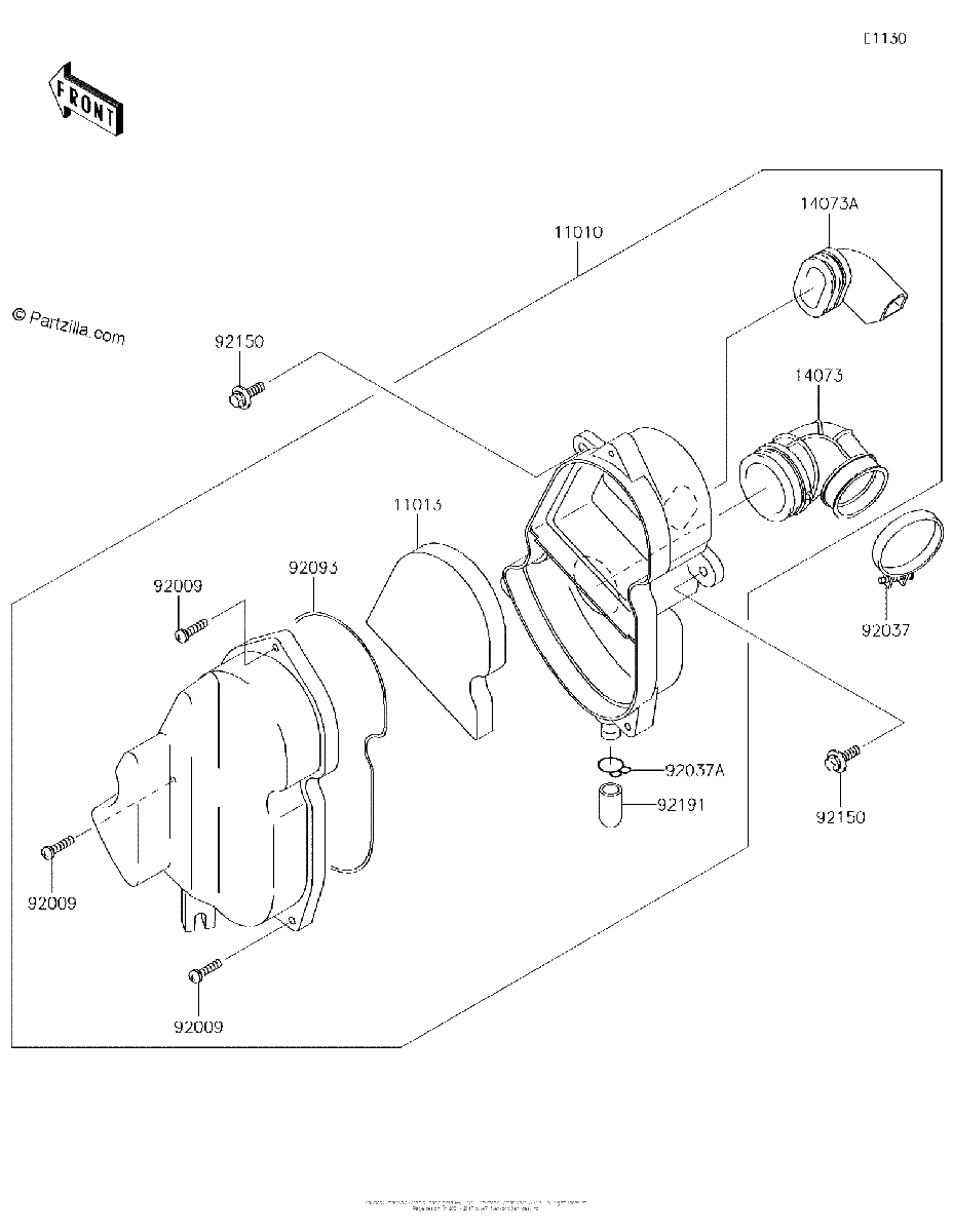 Diagrama de AIR CLEANER