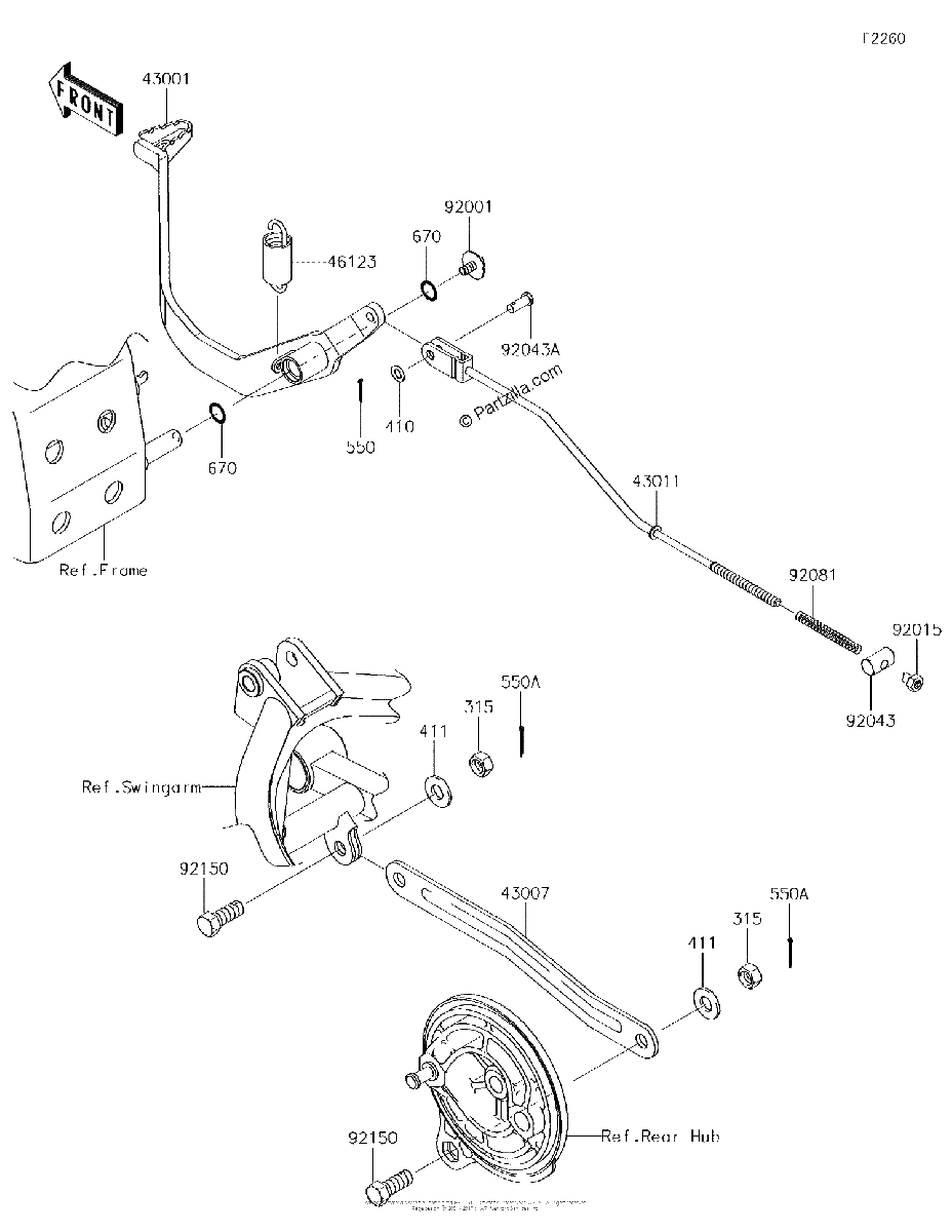 Diagrama de BRAKE PEDAL