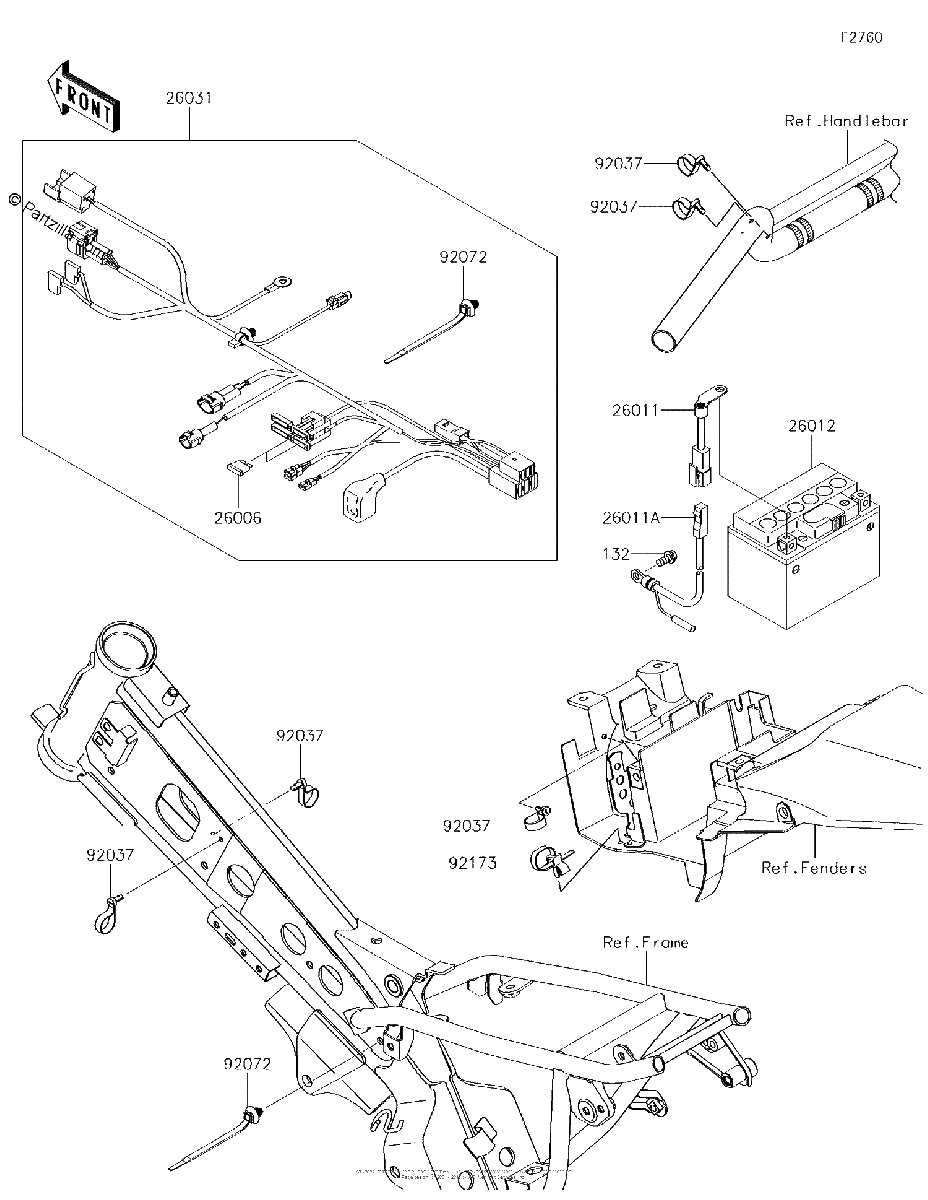 Diagrama de CHASSIS ELECTRICAL EQUIPMENT