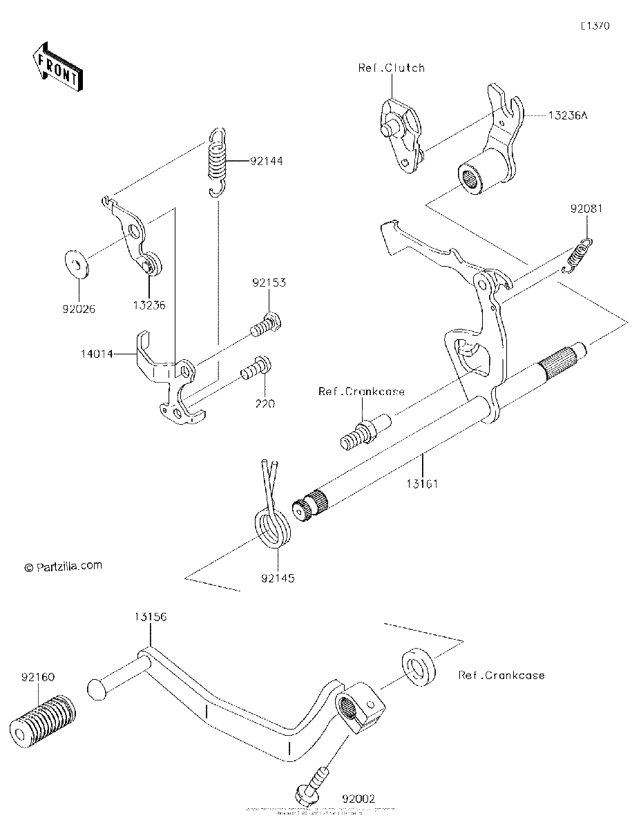 Diagrama de GEAR CHANGE MECHANISM
