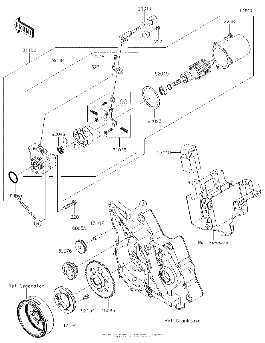 Diagrama de STARTER MOTOR