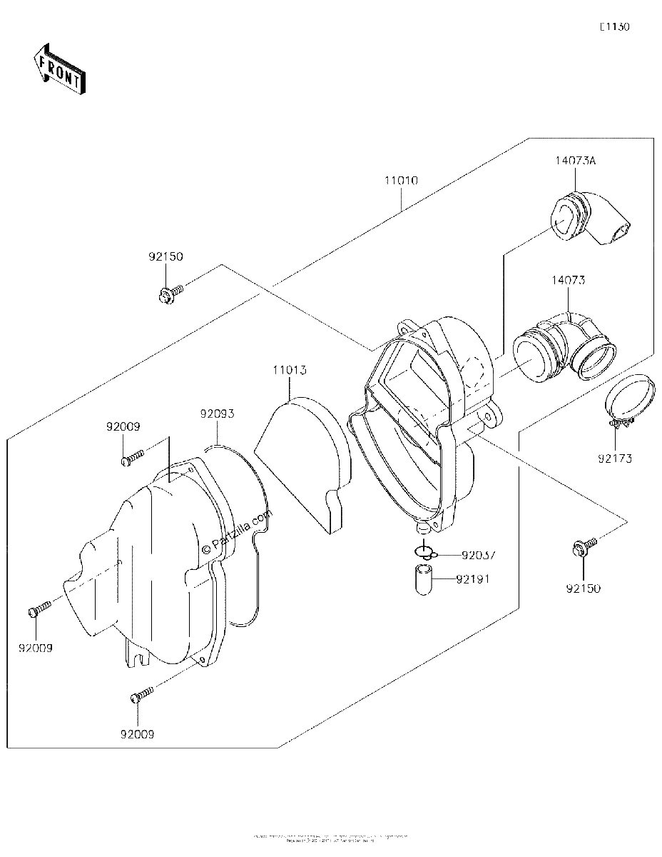 Diagrama de AIR CLEANER