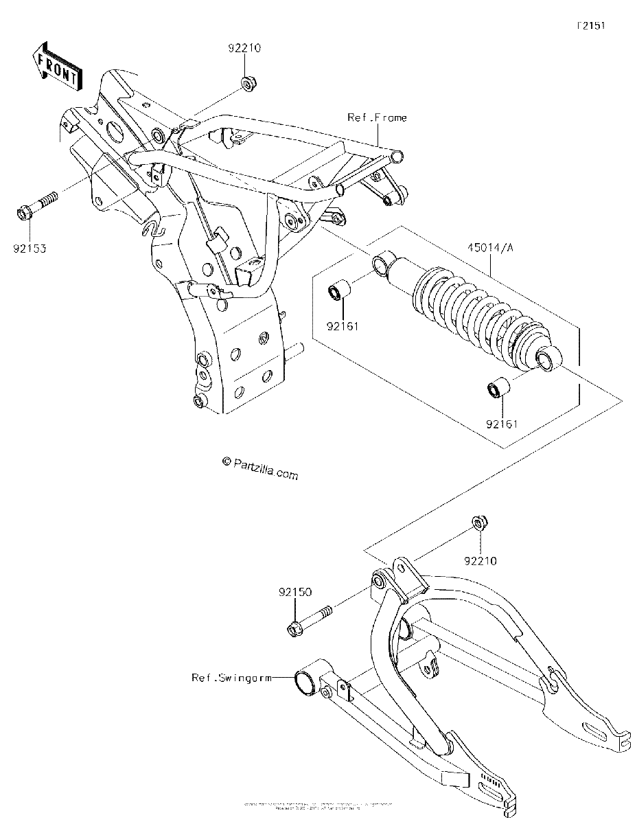 Diagrama de SUSPENSION SHOCK ABSORBER