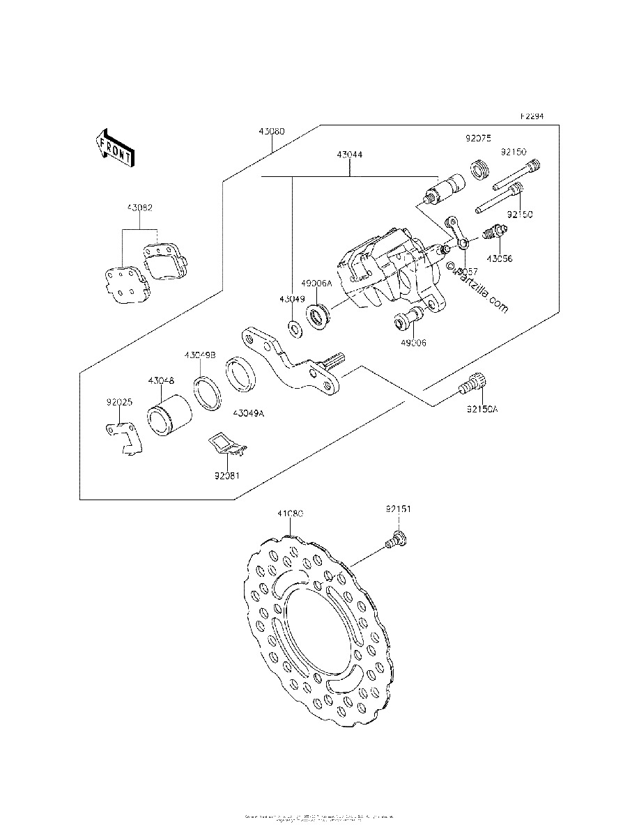Diagrama de REAR BRAKE