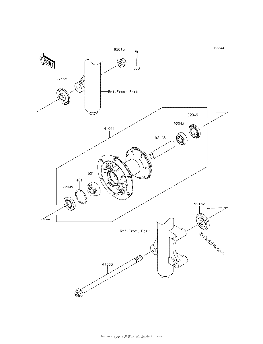 Diagrama de FRONT HUB