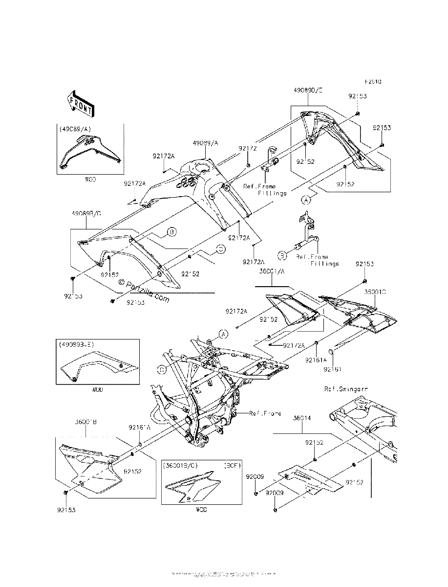 Diagrama de SIDE COVERS CHAIN COVER