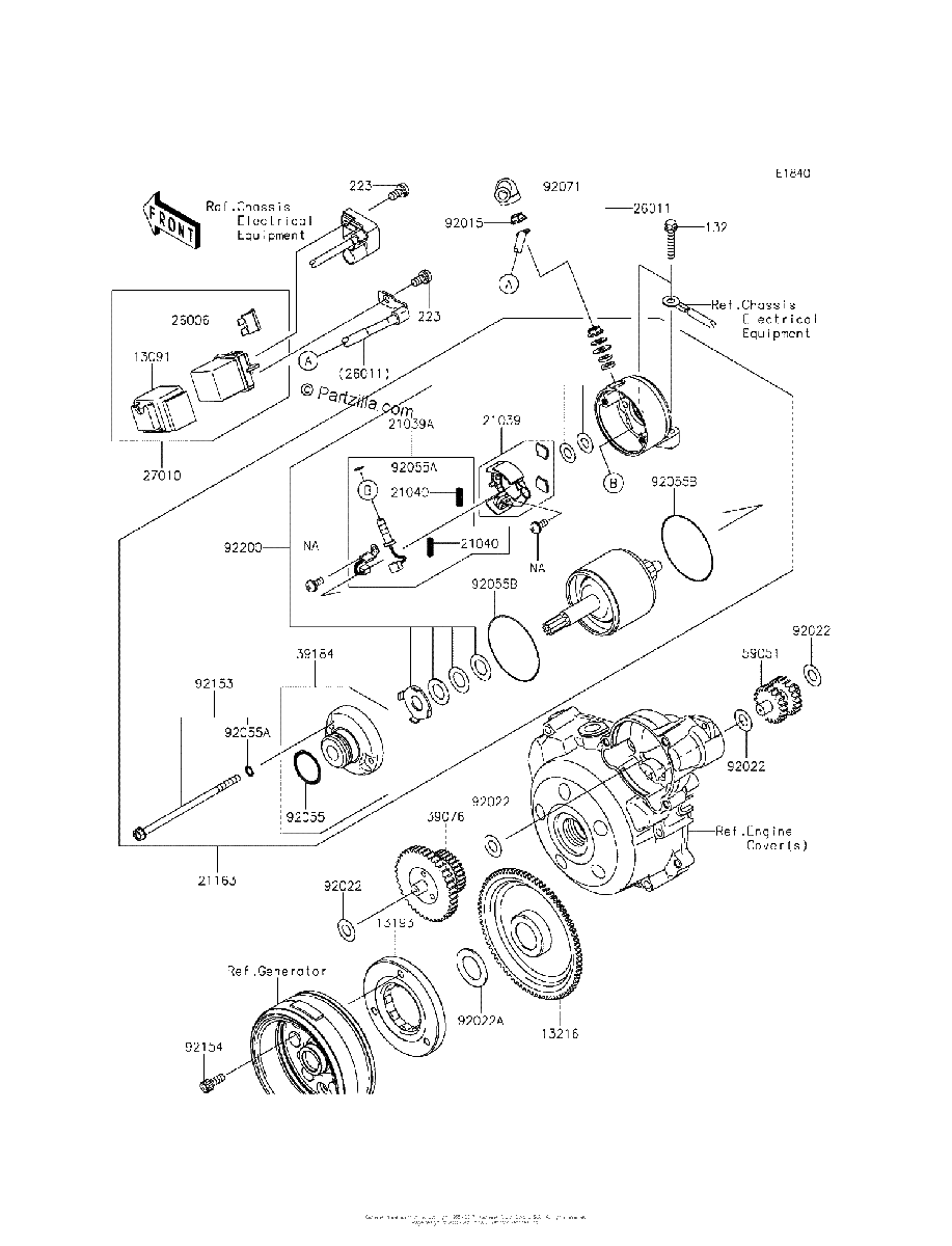 Diagrama de STARTER MOTOR