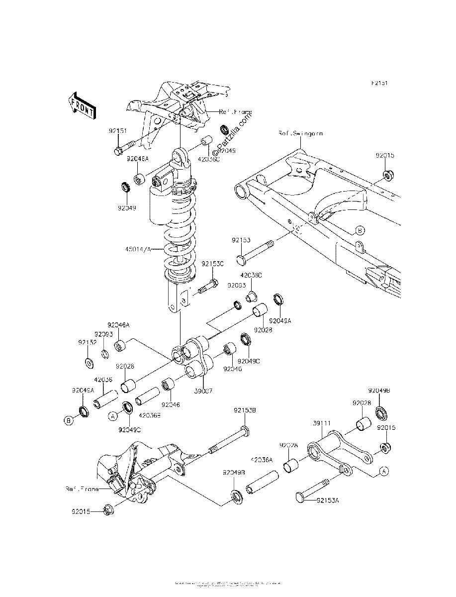 Diagrama de SUSPENSION SHOCK ABSORBER