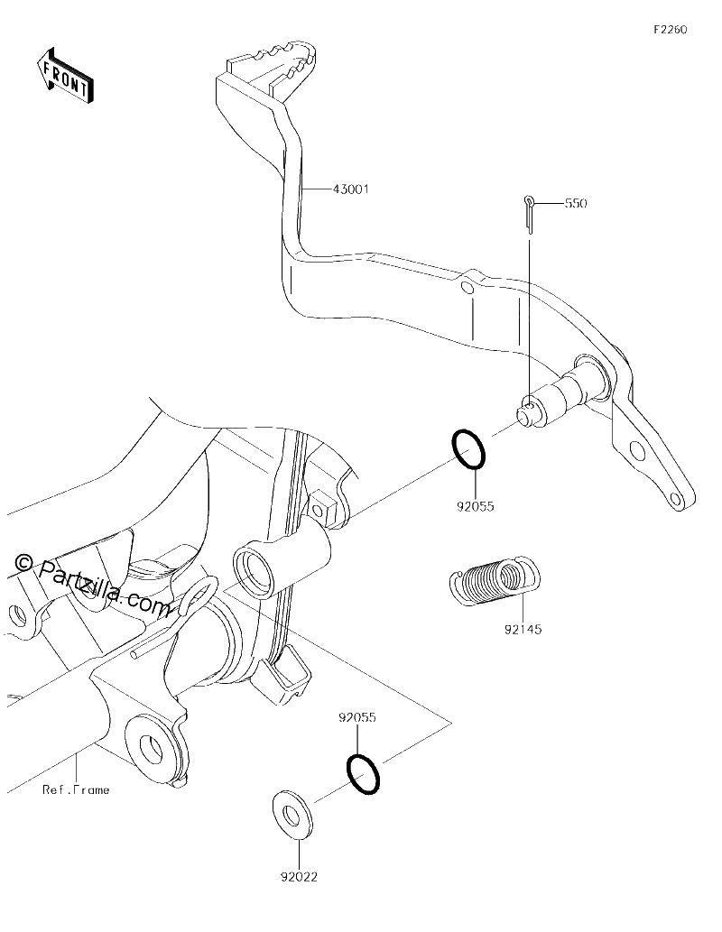 Diagrama de BRAKE PEDAL