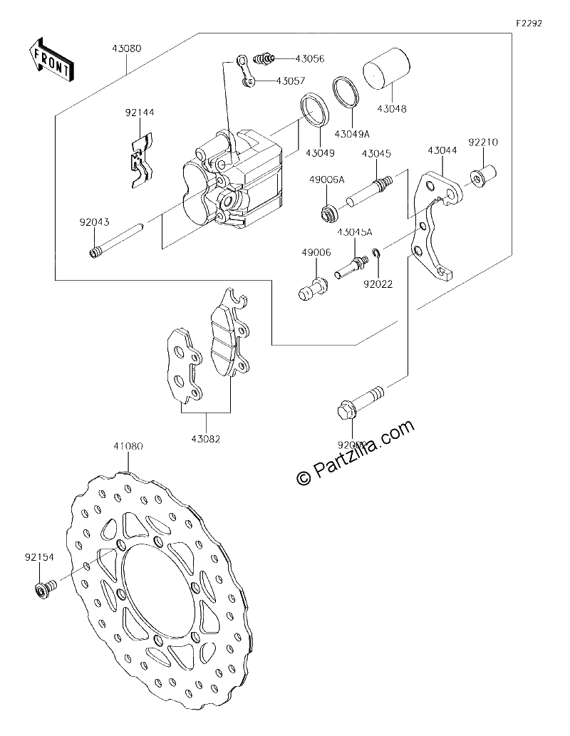 Diagrama de FRONT BRAKE