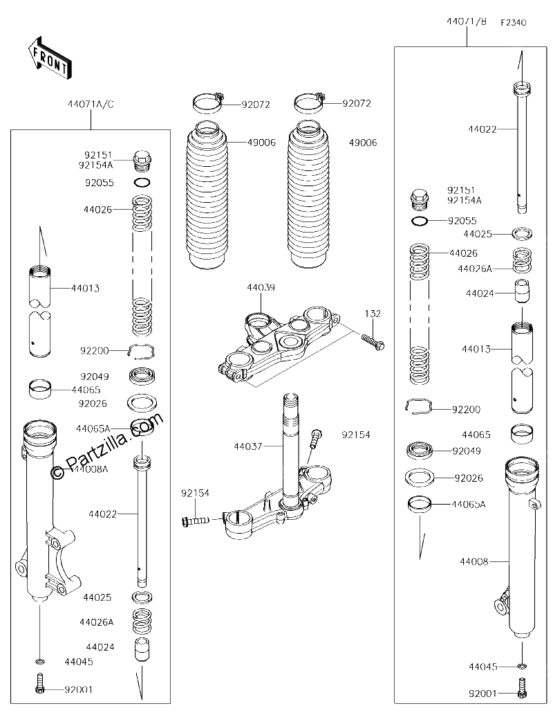 Diagrama de FRONT FORK