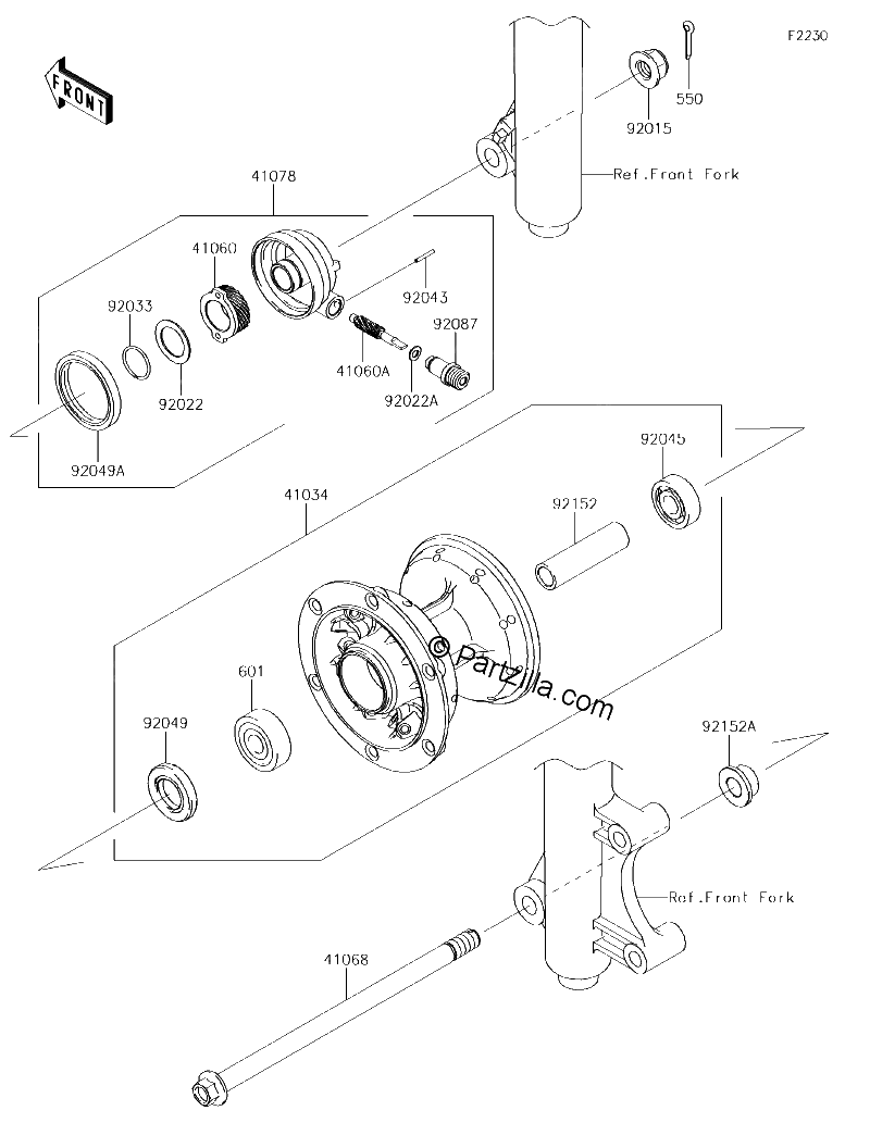 Diagrama de FRONT HUB