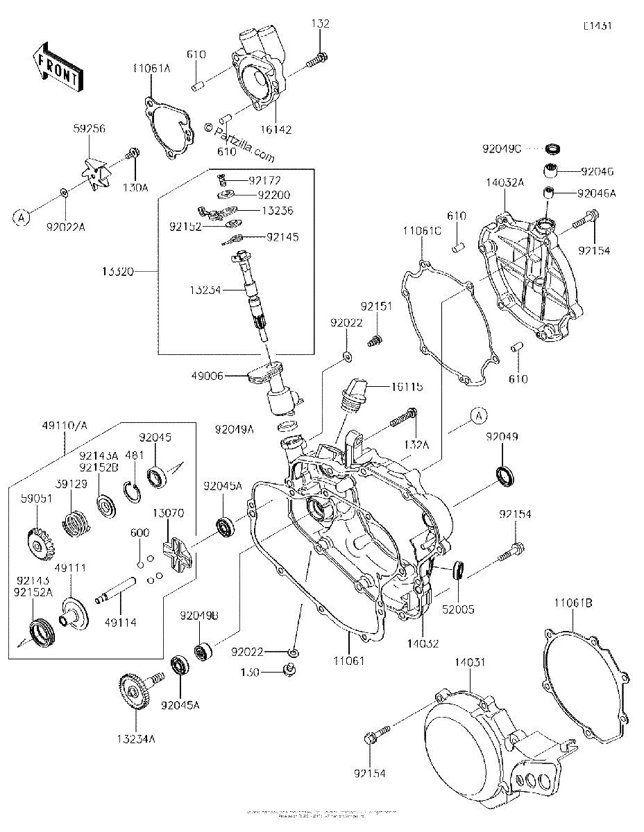 Diagrama de ENGINE COVER S